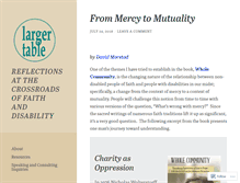 Tablet Screenshot of largertable.com
